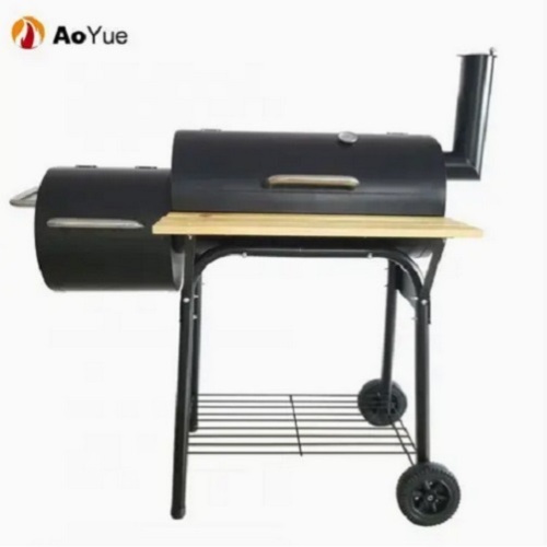 Grand chariot extérieur Barreau portable en charbon de bois BBQ Grill