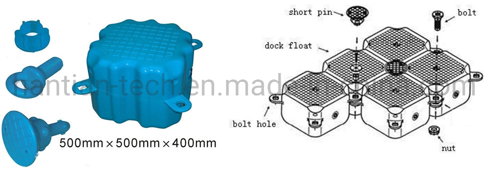 Finshing and Water Recreation HDPE 부유 식 모듈 식수 플랫폼