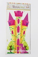 Castle design cartoon height sticker for decoration