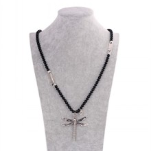 Beautiful High Quality Dragonfly Shape Bead Pendant Necklaces