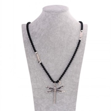 Beautiful High Quality Dragonfly Shape Bead Pendant Necklaces