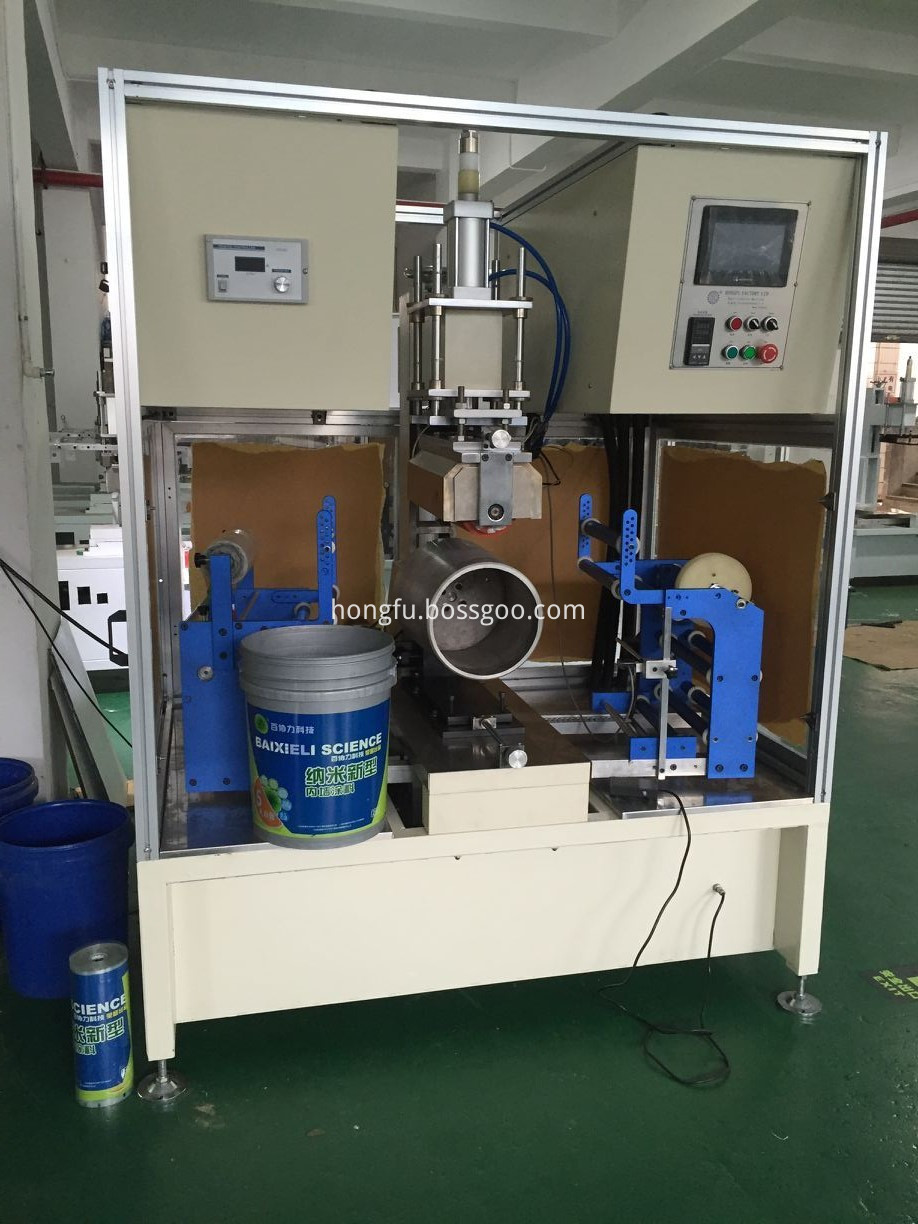 Heat Transfer Packaging Printing Machine for Lubricant Oil Pail Buckets