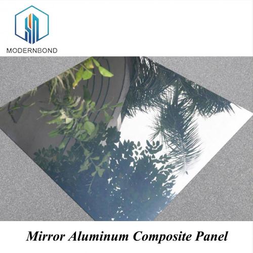 Miroir de panneau de plafond composite en aluminium mural