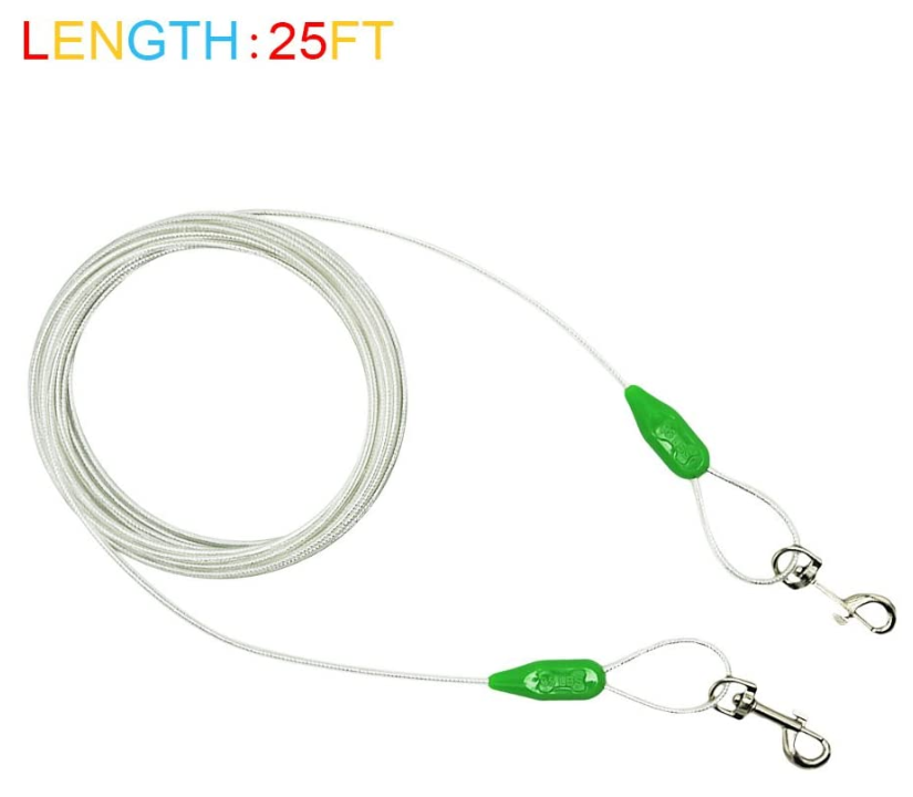 Cable de amarre para mascotas reflectante Reflective Pet Tie Out Cable