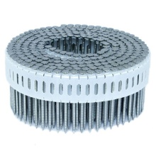 15 Degree Electro Galvanized Finish Ring Shank Plastic Hardened Carbon Steel Twist Shank Plastic Strip Collated Coil Nails: Product Title