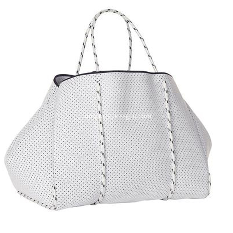 White Neoprene Beach Bags