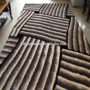 100% polyester long pile shaggy area rugs