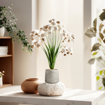 Fresh Artistic Elegant Concrete Flower Pot