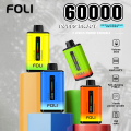 Dual Mesh Coil FOLI Vape Sekali Pakai 60000 Puff
