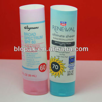 3oz Plastic oval tube, oval cosmetic tube