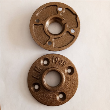 1/2'' brass malleable iron floor flange