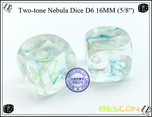 Two-tone Nebula Dice D6 16MM-4 Two-tone Nebula Dice D6 16MM-4