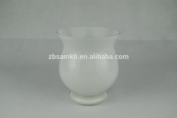 Unique shape artistic hand made color glass vase