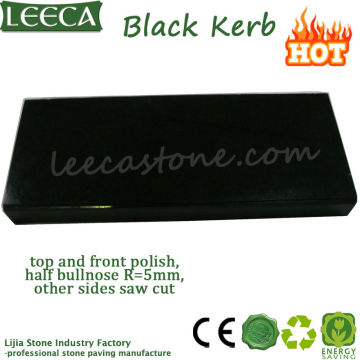 Black granite curb stone/ polish border stone