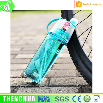 With Portable Feature Spray Drinking Water Bottle Plastic Material Bottle