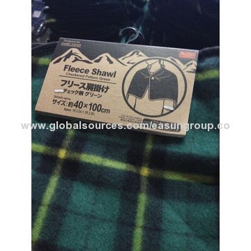 Polyester fleece shawl blanket, keeps you warm