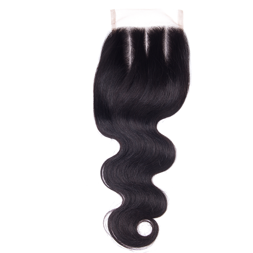 wholesale raw hair vendors, the best selling body wave middle/free/three part 4*4 lace closure