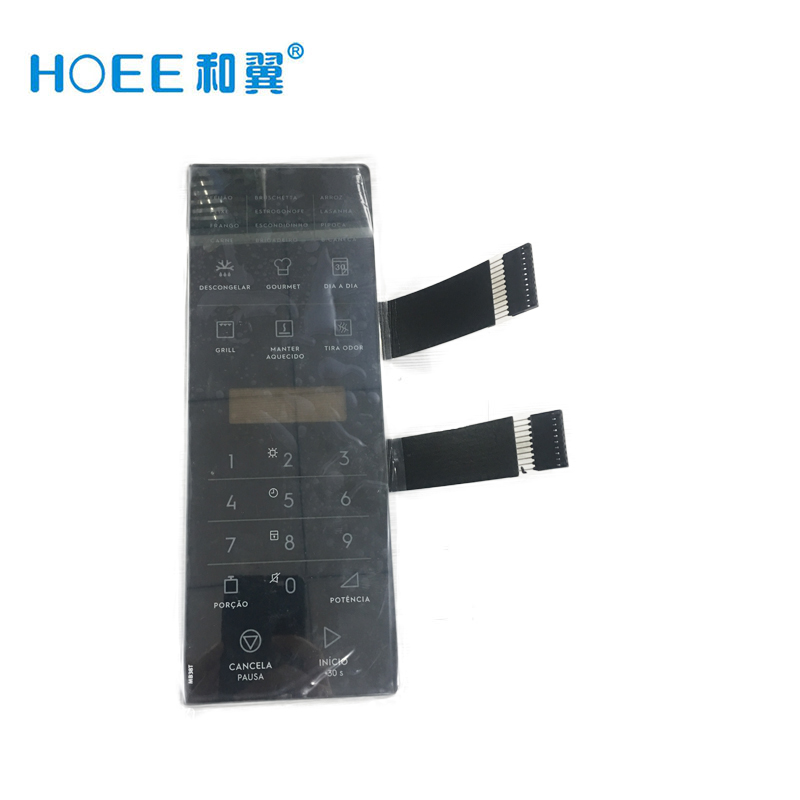 New design FPC/PET circuit capacitive touch button membrane switch panel