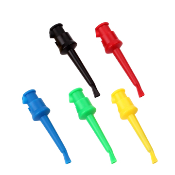 5 Colors Telescopic Hook Test Clamp - Mini Pure Copper IC Clip