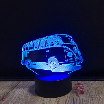 7 Colors 3D Visual Illusion Lamp