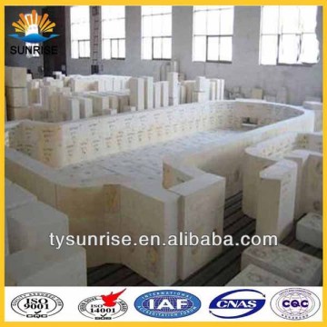 refractory fused cast azs fire bricks for boiler