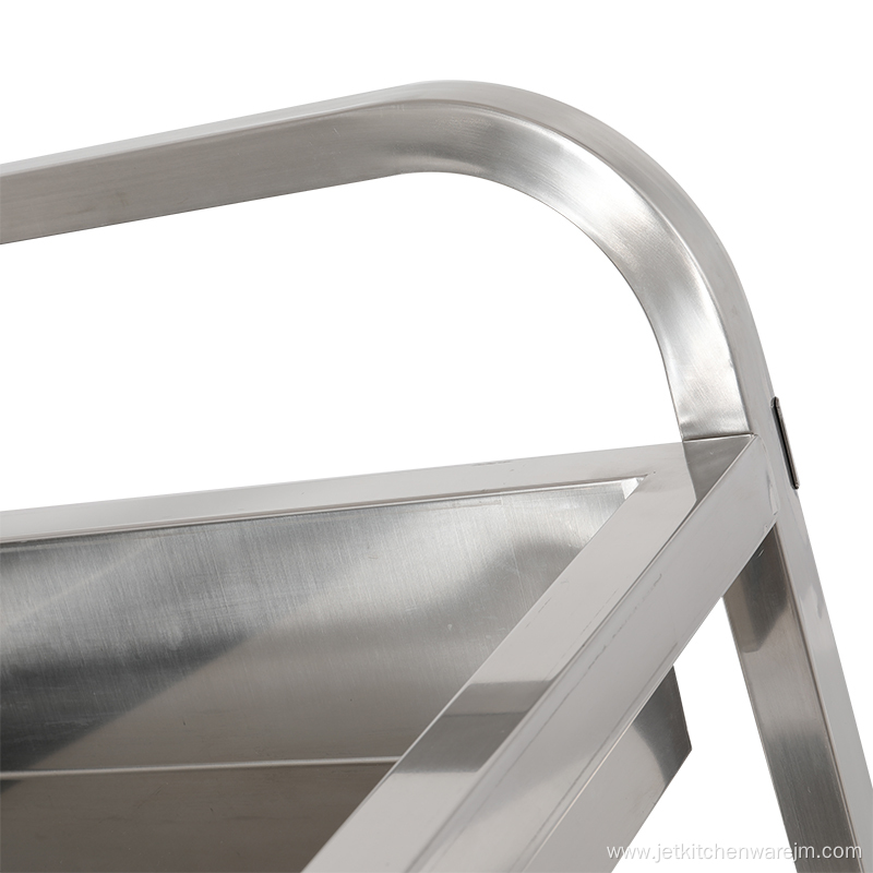 Stainless Steel Dish Bowl Collecting Trolley