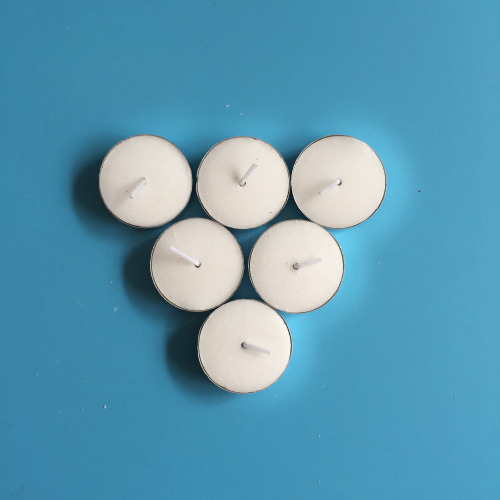 Aluminium Pemegang Aluminium Putih Smokeless Round Tealight Lilin