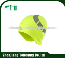 polar fleece hats with reflect light farbric