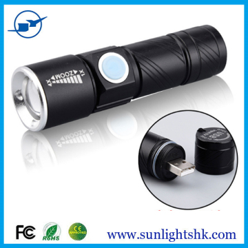 mini USB rechargeable led flashlight torch Q5 keychain flashlight