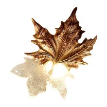 Copper Branch Wall Sconce Maple Leaf Crystal Wall Lamp