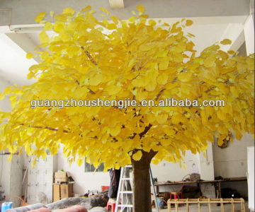 Beautiful Artificial Hu Poplar Tree Handmade Elegance Hu Poplar Tree Yellow Artificial Huge Tree