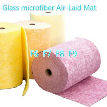 Glass microfiber air-laid mat