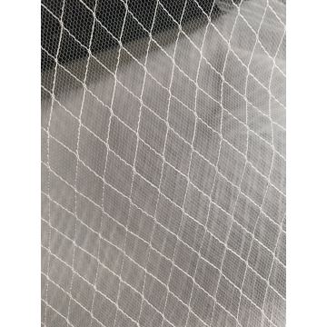 Venta caliente 160CM 23GSM 100% Nylon bordado tela de malla