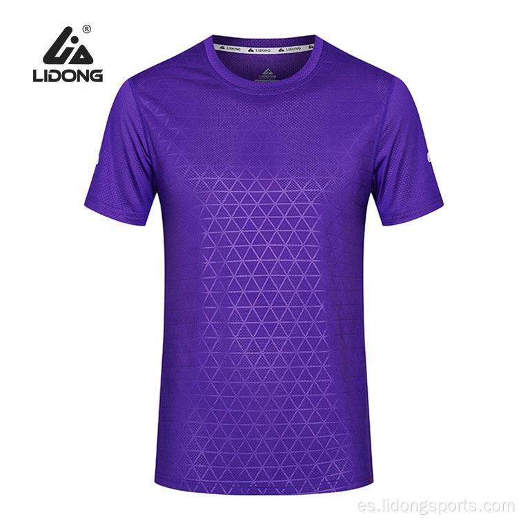 Camiseta de gimnasia para hombres de impresión de alta calidad