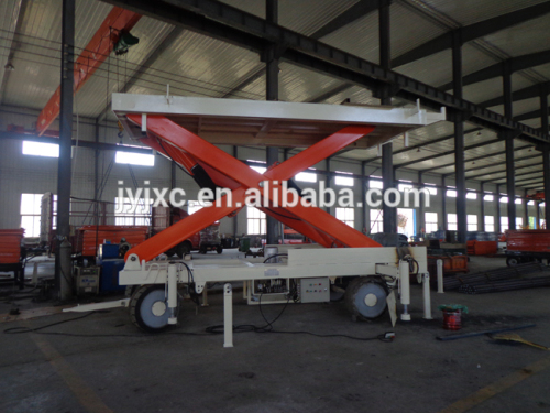 SKYSCRAPING TOWER airplane goods transfer scissor lift table, hydraulic cargo lift platform