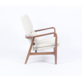 Diseñador moderno de madera maciza mezcla de lana Carlo Chair