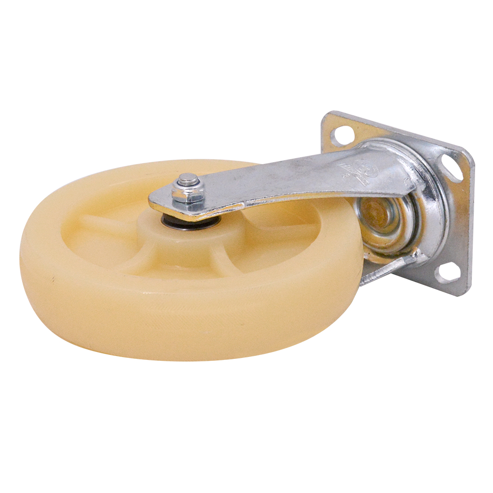 Roda de lançador de nylon espessado de serviço pesado 8 polegadas 300kg