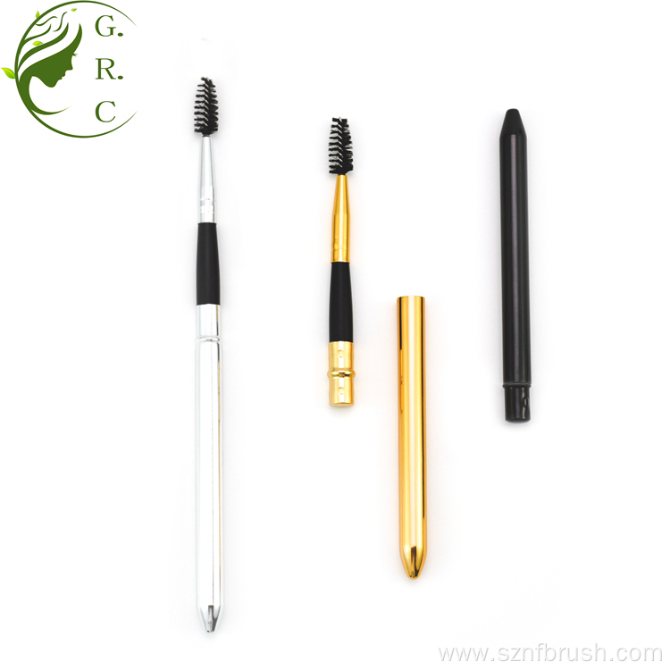 Make Up Retractable Eyebrow Mascara Eyelash Spoolie Brush