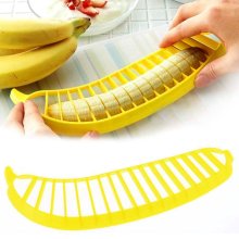 Yellow commercial manual vertical banana chips slicer