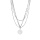 Bohemian Gold silver Multilayer Bar Choker Necklace Butterfly coin hip hop spade letter Dainty Layered Collar Layering Necklaces