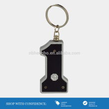 promotion gifts black number shaped cheap led key chains