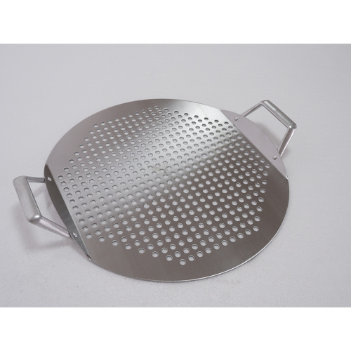 BBQ Camping Stainless Steel Pizza Pan / Grill