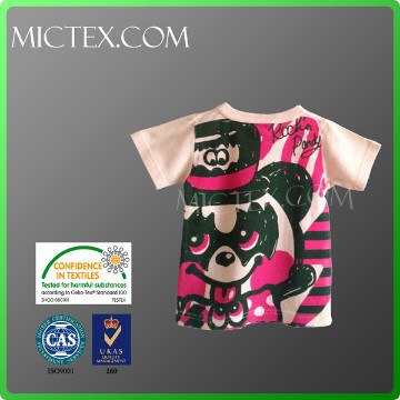 100% cotton girls pink camouflage t-shirt OEM OEKO-TEX,ISO9001