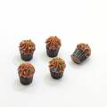 18mm Mix DIY 3D Harz Schokolade Cupcake Charms Simuliertes Essen Kawaii Craft Jewelry Making Ornament Decoration