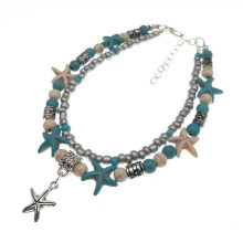 Wholesale High Quality Turquoise Beaded Bracelets, Charms, and Yoga Anklets