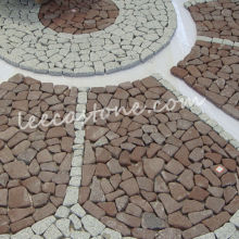 Round landscape cobblestone garden paving stone