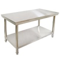 Edelstahl Restaurant 2-lagige Food Table Workbench