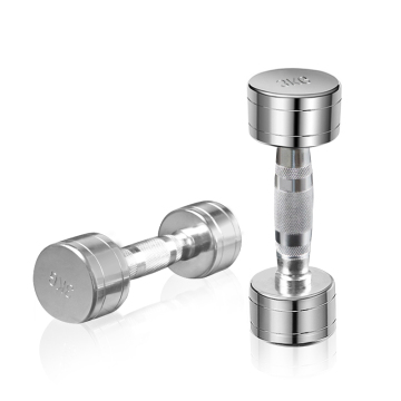 Wholesale Custom Round polish Chrome Dumbbells