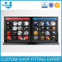 Custom Retail Bicycle Store Modern Bike Helmet Display Stand