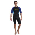 Seaskin Mens Lengan Pendek Musim Panas Wetsuit Menyelam